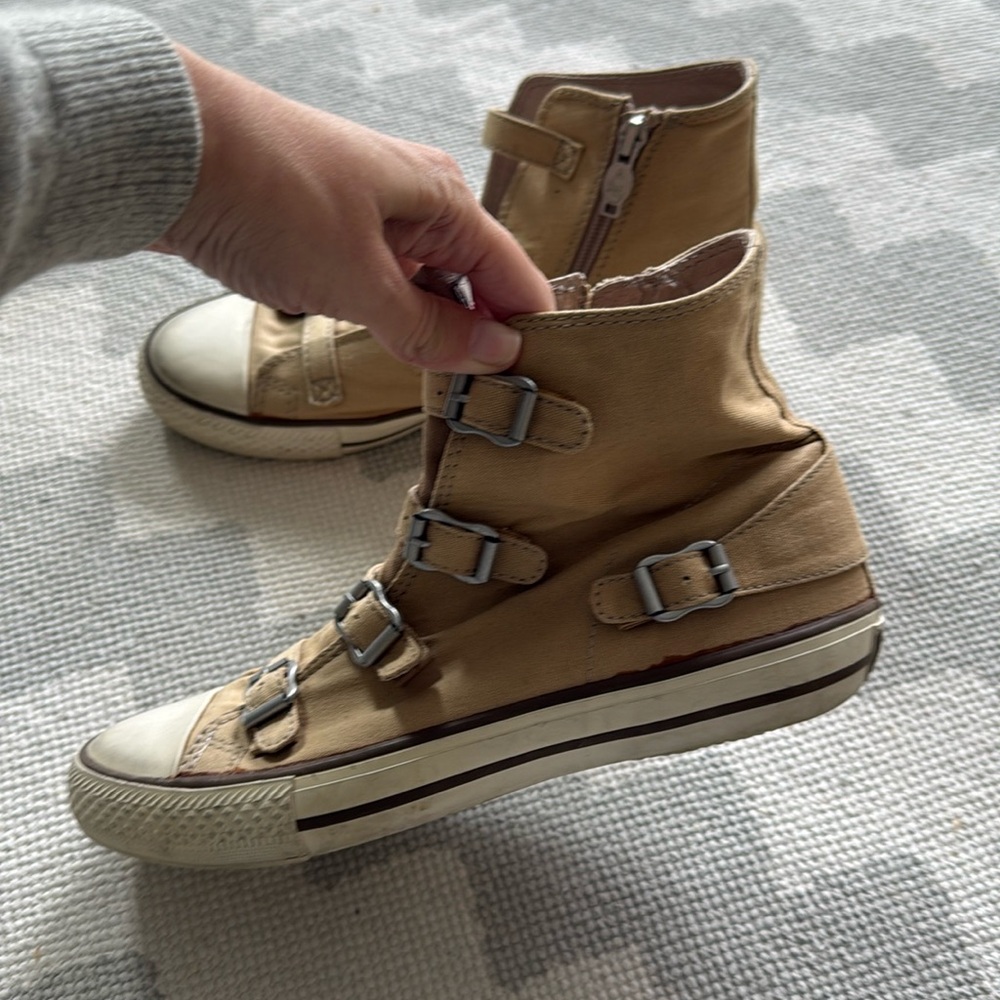 Ash buckle sneakers high top